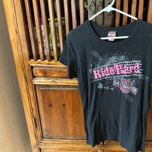 Harley-Davidson Tee with Pink Graphic women’s XL